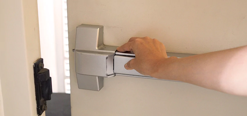 Roller Gate Panic Bar Installation in Lake Arrowhead, California